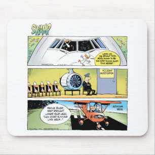 泥地の漫画の航空マウスパッド マウスパッド