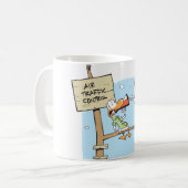 泥地の航空交通管制官のコーヒー・マグ コーヒーマグカップ (正面左)