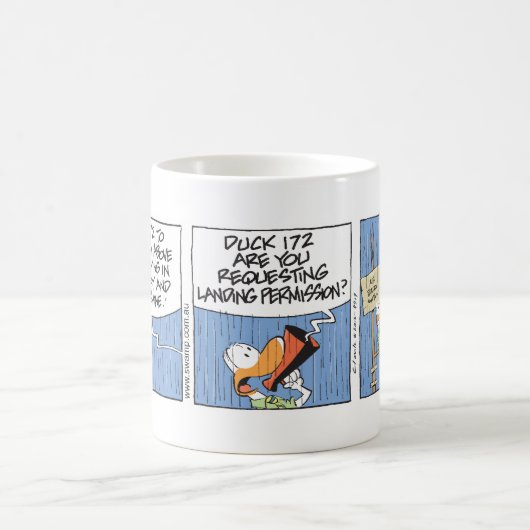 泥地の航空管制 コーヒーマグカップ (中央)