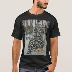 泥地の音楽プレーヤーによる南ゴシック様式スタイル Tシャツ