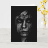 泥地の鬼の挨拶状 カード (黄色い花)