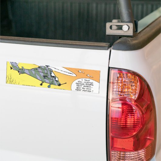 泥地は狩りのパラノイアを引込めます バンパーステッカー (トラック上)