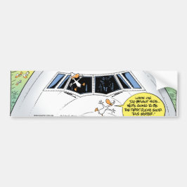 泥地は飛行機墜落を引込めます バンパーステッカー