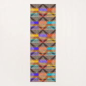 泥地インスパイア |マルチカラーとダイヤモンド ヨガマット (裏面)