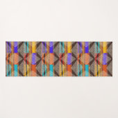 泥地インスパイア |マルチカラーとダイヤモンド ヨガマット (正面(横))