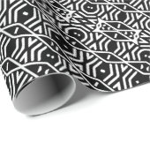 泥地モダン模様包み紙 ラッピングペーパー (ロールコーナー)