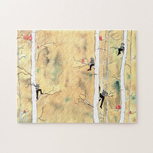 泥棒と巣ロシアの人形 – パズル (横)