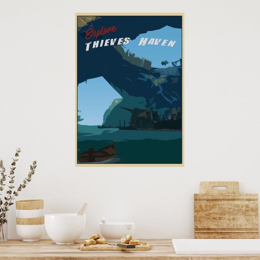 泥棒の海が泥棒の避難所を探索 ポスター (キッチン)