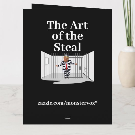 泥棒の芸術 トランプのグリーティングカード カード (裏面)