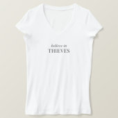 泥棒信じの中で Tシャツ (デザイン正面)