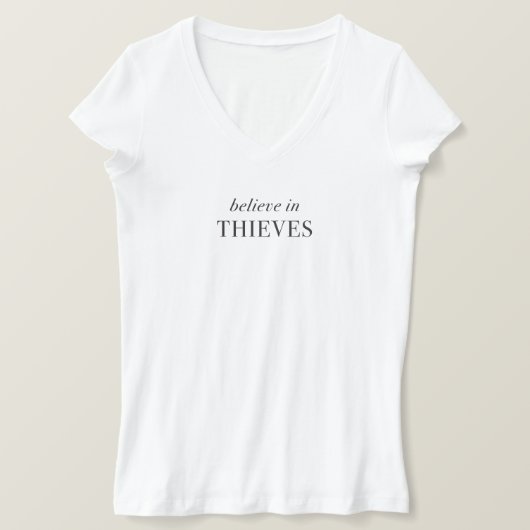 泥棒信じの中で Tシャツ (デザイン正面)