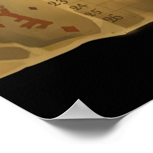 泥棒海の地図 ポスター (角)