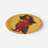 泥棒海賊オウム宝 ペーパープレート (アングル)