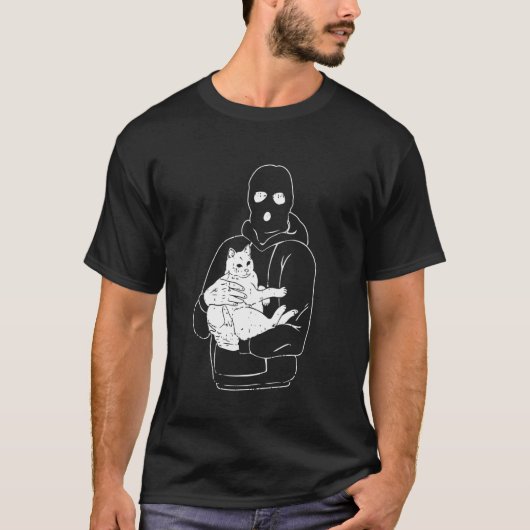 泥棒猫のハロウィン 楽しい盗賊 Tシャツ (正面)