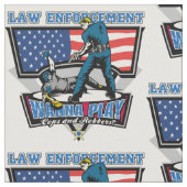 泥棒警官 ファブリック (クローズアップ)