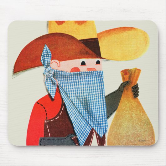 泥棒警官 マウスパッド (正面)