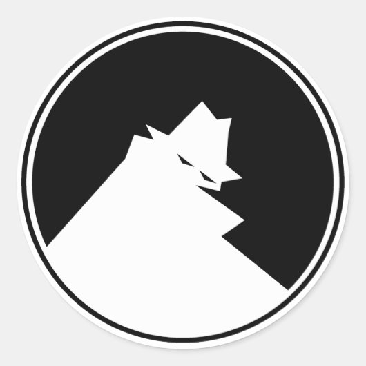 泥棒陰性 ラウンドシール (正面)