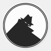 泥棒 ラウンドシール (正面)