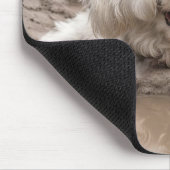 泥水の中の幸せな犬 マウスパッド (コーナー)