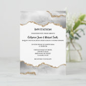 泥水色金ゴールドフェイク白瑪瑙エレガント 招待状 (スタンド正面)