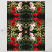 泥水赤と白バラスクラップブック紙 (裏面)