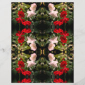 泥水赤と白バラスクラップブック紙 (正面)