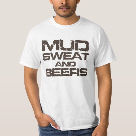 泥汗およびビール Tシャツ (正面)