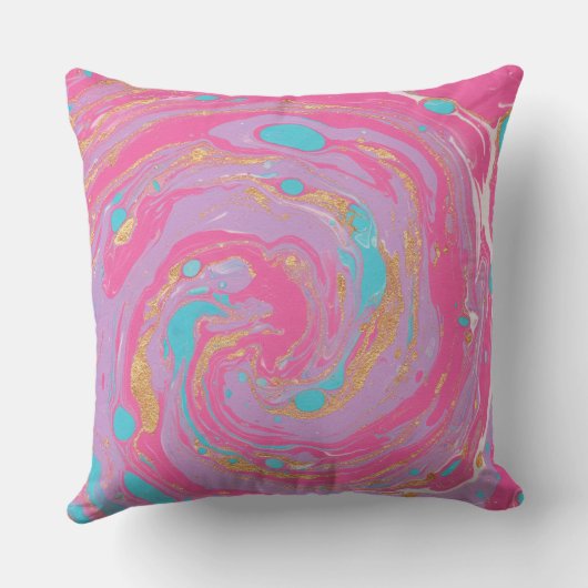 泥流の渦 クッション (裏面)