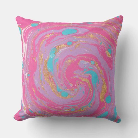 泥流の渦 クッション (正面)