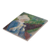 泥灰質で庭でかぎ針で編んでいるLydia タイル (側面)