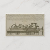 泥灰質、c.1715 (版木、銅版、版画)の水機械 名刺 (裏面)