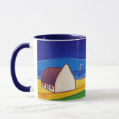 泥炭のマグとの夜のアイルランドのコテージ マグカップ (左)