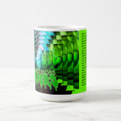 泥炭の苔が散る コーヒーマグカップ (中央)