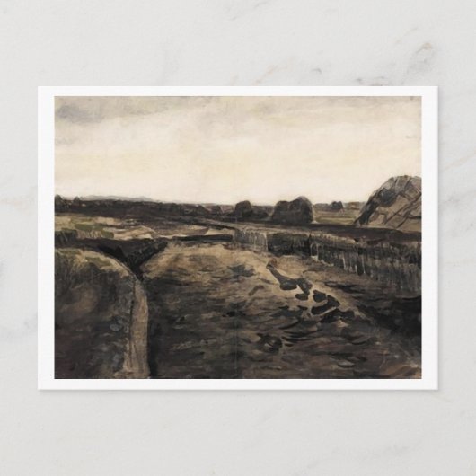 泥炭湿原、フィンセント・ファン・ゴッホの美術 ポストカード (正面)