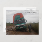 泥状の道路はがき ポストカード (正面/裏面)