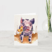 泥色の顔料 カード (正面)