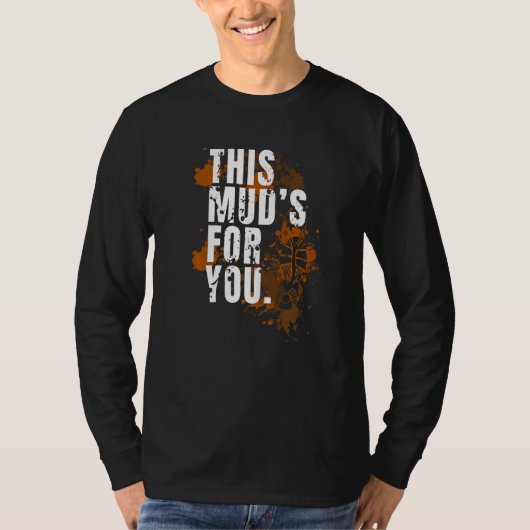 泥走障害物コースダーティ泥ランナー2 Tシャツ (正面)