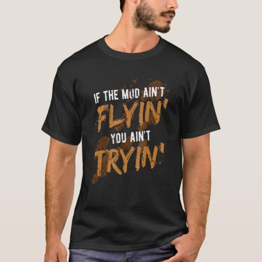 泥走障害物コースダーティ泥ランナー4 Tシャツ (正面)