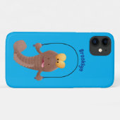 泥跳魚の面白い漫画、縄跳びをする泥跳魚 Case-Mate iPhoneケース (裏面(横))
