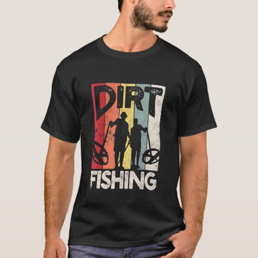 泥遊び フィッシング - ビーチの宝探し用メタルディテクタ Tシャツ (正面)