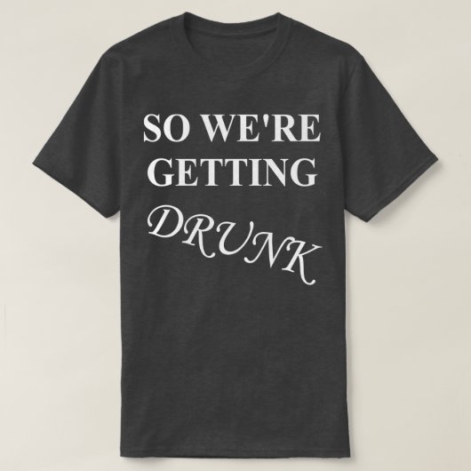 泥酔する独身最後の夜・結婚式 Tシャツ (デザイン正面)