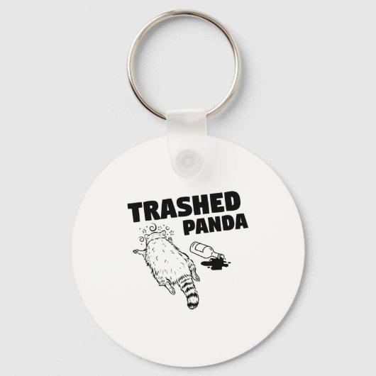 泥酔アライグマ トロピカルパーティー キーホルダー (正面)