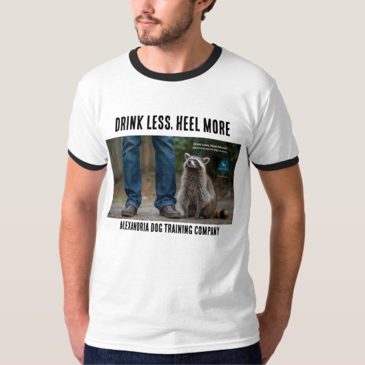 泥酔アライグマ Tシャツ (正面)