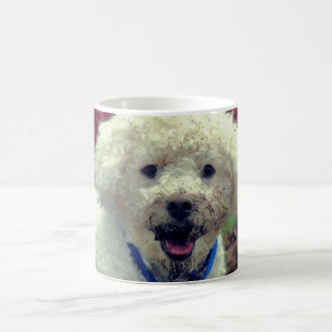 泥面プードルおもしろい犬 パーソナライズされた コーヒーマグカップ