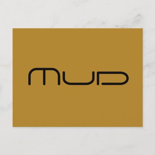 泥 – 孤児ブラックキャラクター ポストカード (正面)