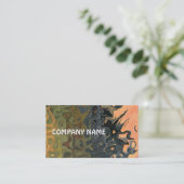 泥、石板、火炎、白抽象芸術名刺 名刺 (スタンド正面)