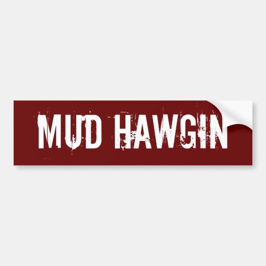 泥Hawgin バンパーステッカー (正面)