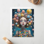 注お洒落票 ノートカード (正面/裏面インサイチュ)