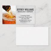 注ぎビールボトルをピントグラスに 名刺 (正面/裏面)