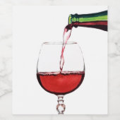 注ぎ赤ワインラベル ワインラベル (シングルラベル)